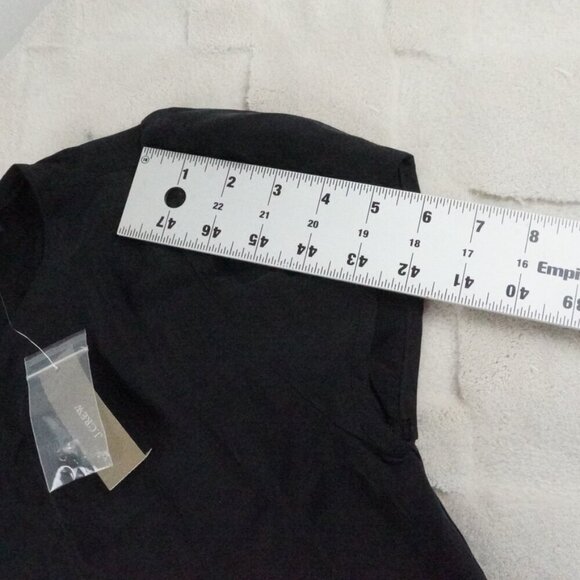 J.Crew Cupro-blend midi T-shirt dress Womens 0 Black - Picture 9 of 11